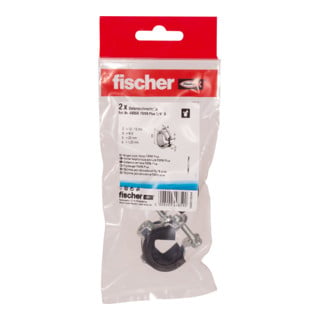 fischer Premium scharnierende snelsluitende pijpbeugel FGRS Plus 1/4" B DHZ