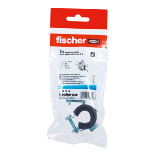 fischer Premium scharnierende snelsluitende pijpbeugel FGRS Plus 3/8" B DHZ