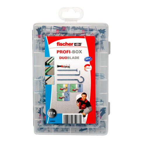 fischer  Profi-Box DuoBlade gipsplaatpluggen met schroeven en haken