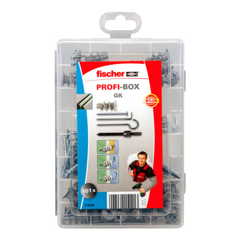 fischer  Profi-Box GK gisplaatpluggen met schroeven en haken