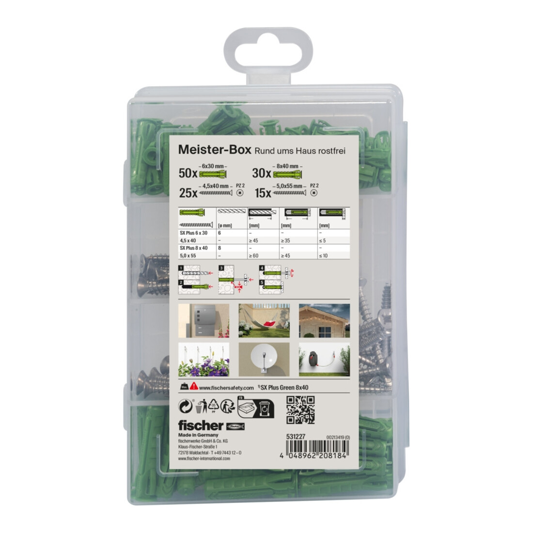 fischer Profi-Box Greenline SX + A2 schroeven