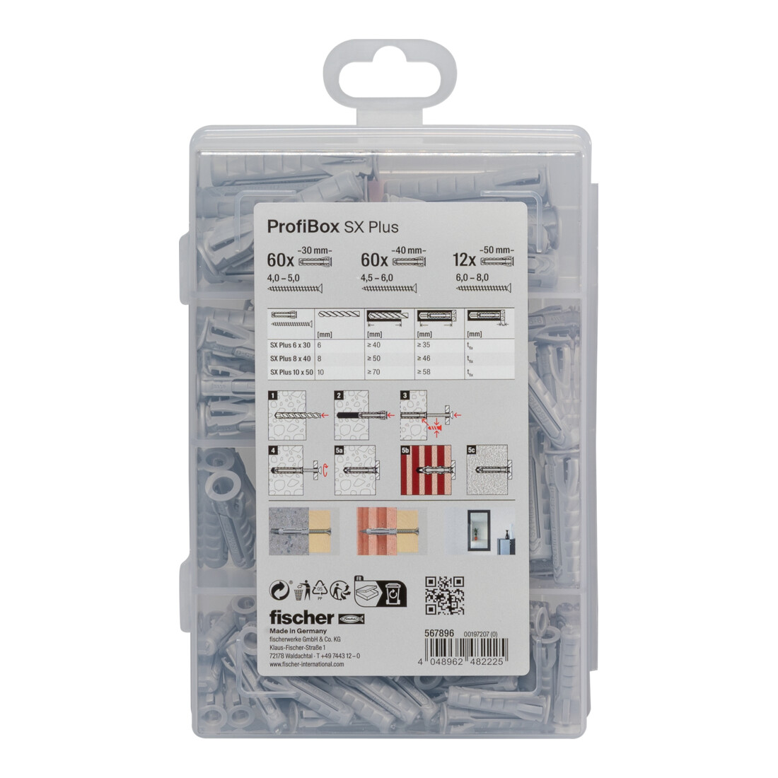 fischer Profi-Box Spreizdübel SX Plus (132)