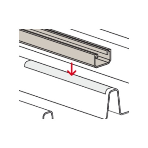 fischer Profil SolarMetal L H50 110 EPDM AL