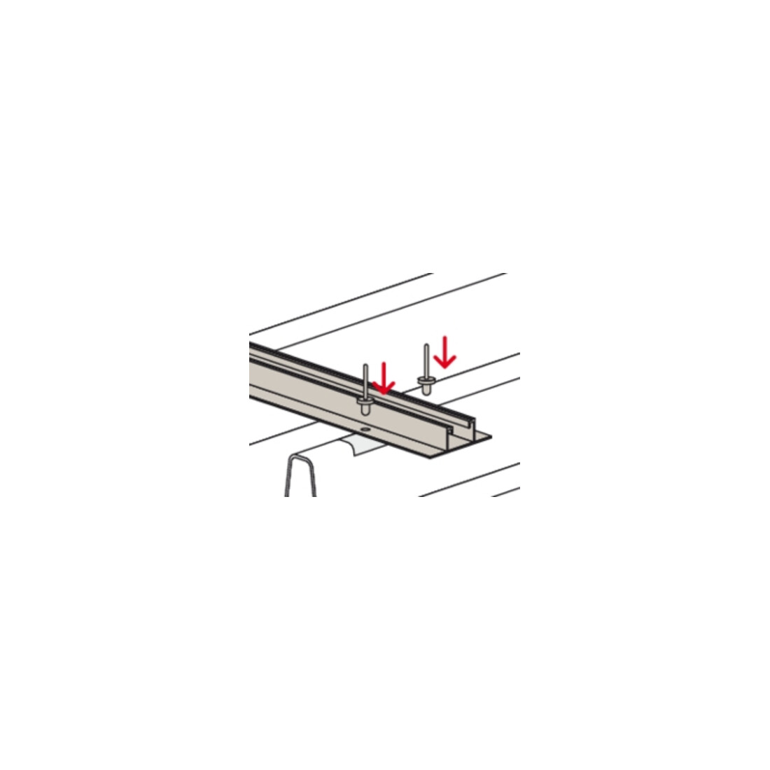 fischer Profil SolarMetal P H50 400 AL