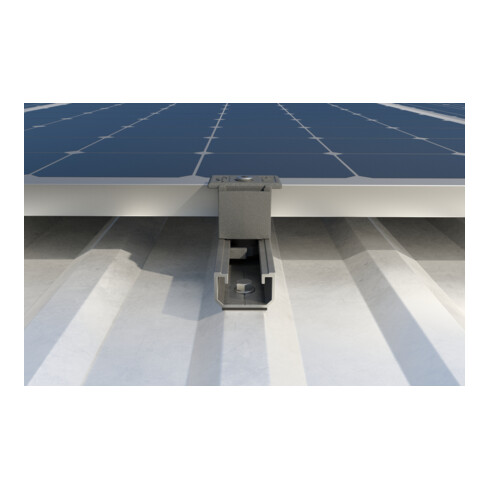 fischer Profilés pour toitures en tôle SolarMetal 4,45 m Aluminium