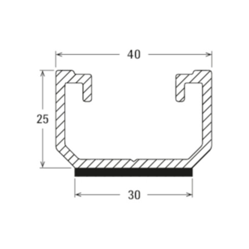 fischer Profilés pour toitures en tôle SolarMetal 4,45 m Aluminium