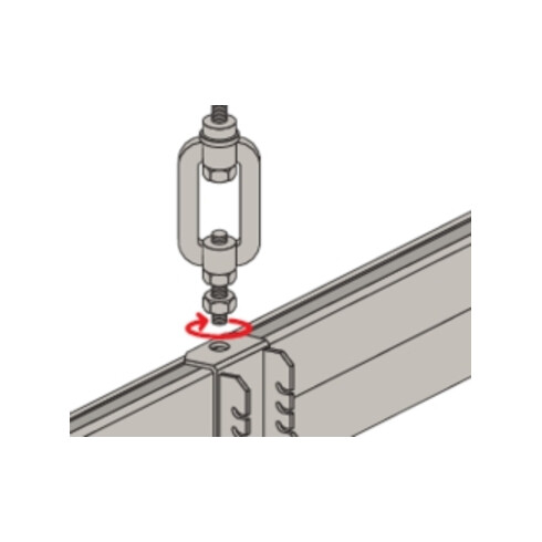 fischer Rail de montage FUS 41D/2,5 A4 - 6.000