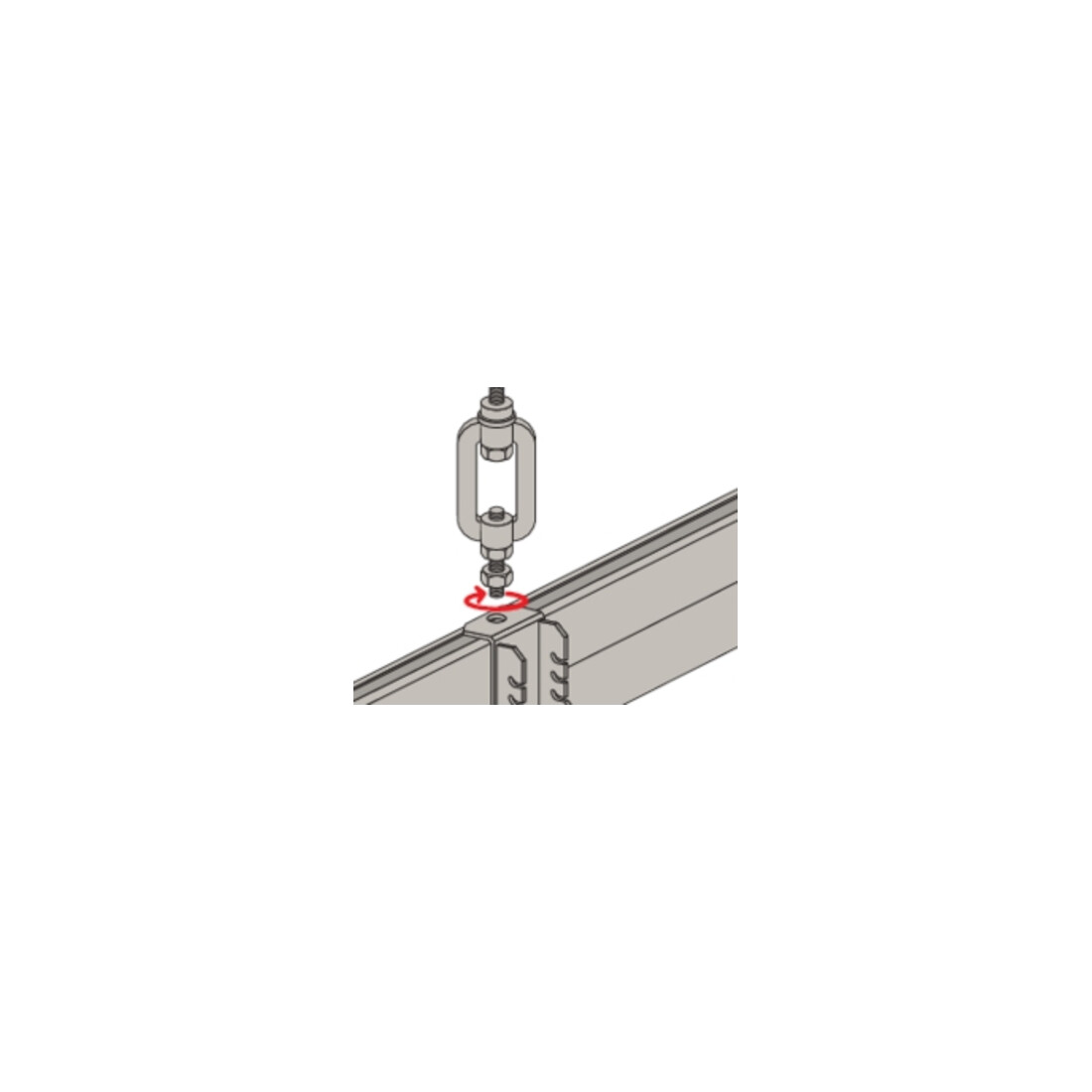 fischer Rail de montage FUS 41D/2,5 A4 - 6.000