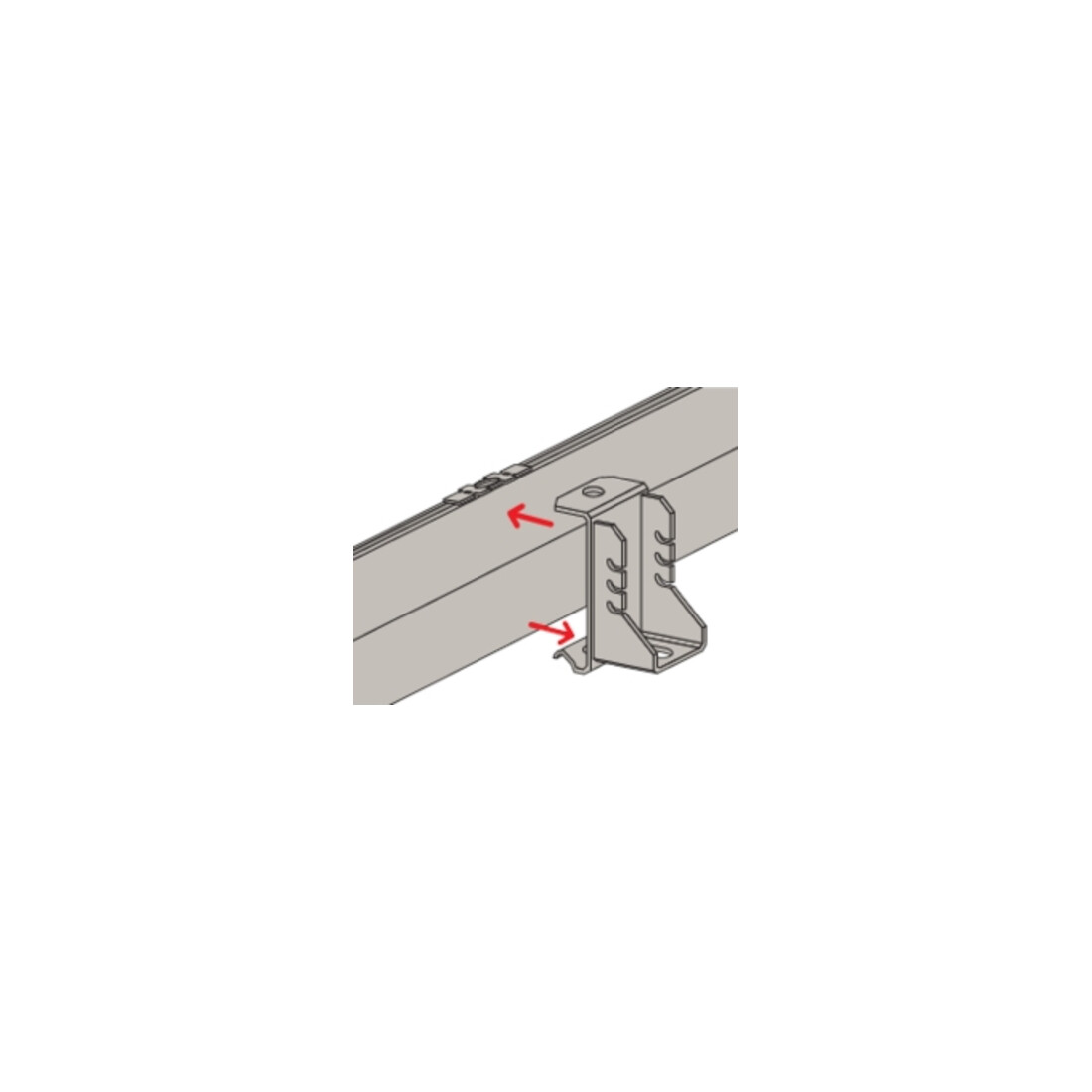 fischer Rail de montage FUS 41D/2,5 A4 - 6.000