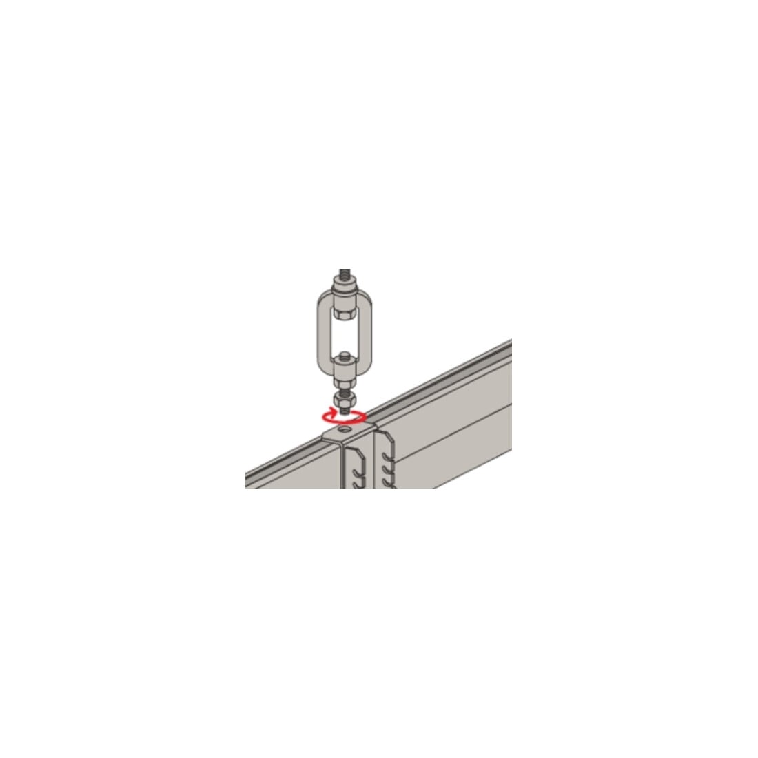 fischer Rail de montage FUS 62/2,5 316L - 6.000