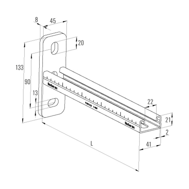 fischer  railconsole FCA 21/2,0 - 300