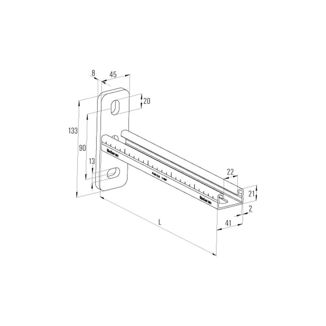 fischer  railconsole FCA 21/2,0 - 300
