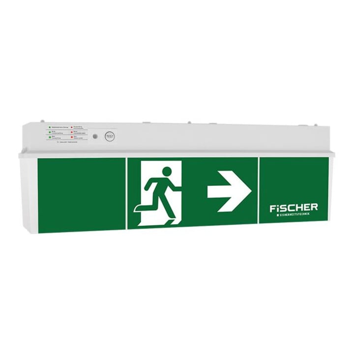 fischer Rettungszeichenleuchte3/8h opt.Mesh/NB Add.on ULU383M