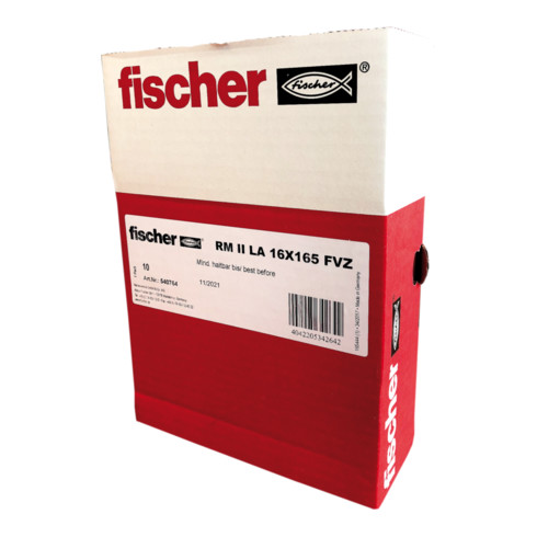 fischer RM II LA 16x165 galvanisé à chaud