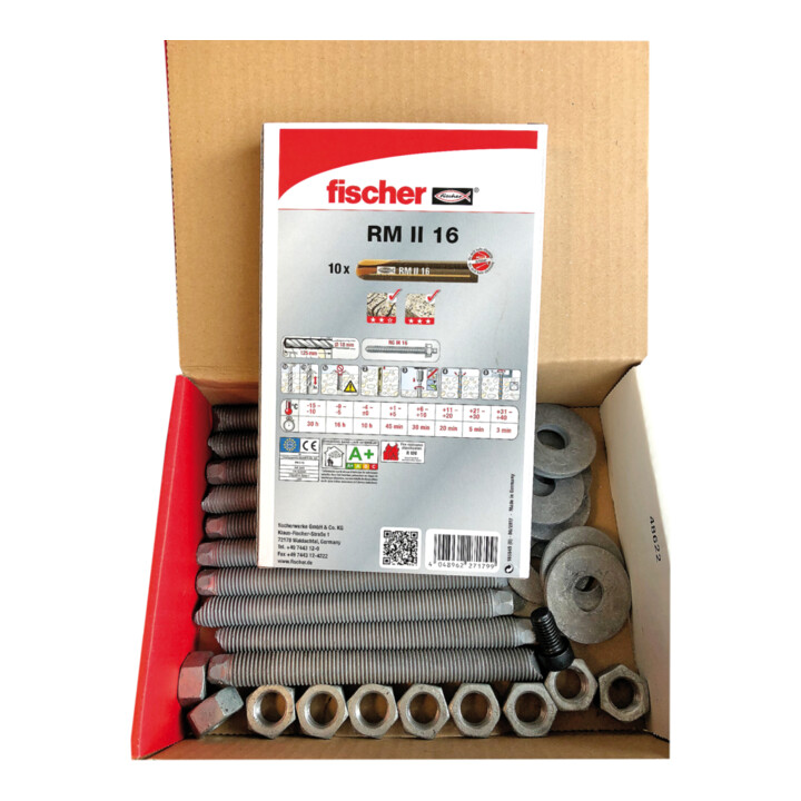 fischer RM II LA 16x165 galvanisé à chaud