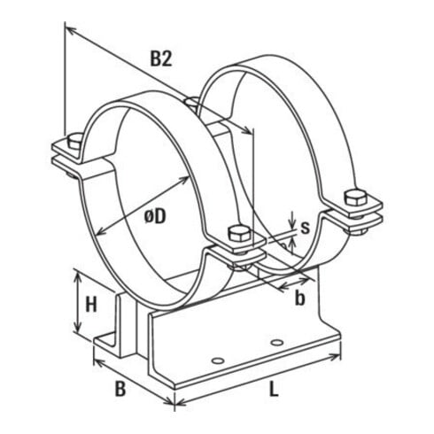 fischer Rohrschuh FMPS250 2/2-110