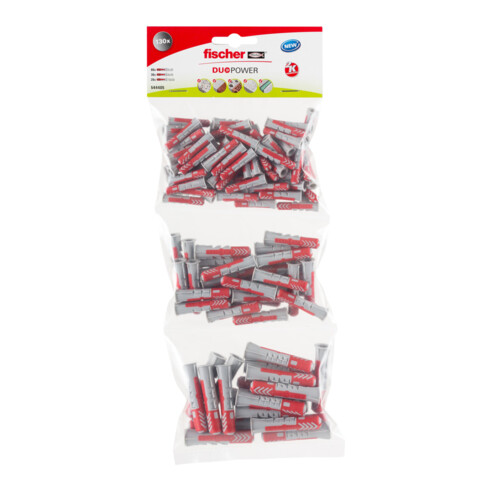 fischer Sachets chevilles universelles DuoPower 6,8,10