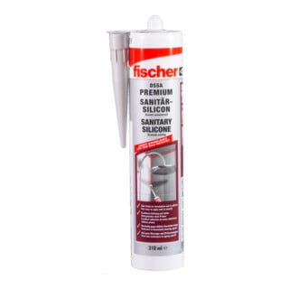 fischer Sanitärsilicon DSSA 310ml sanitärgrau