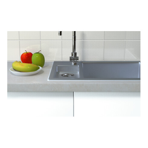 fischer Sanitärsilikon DSSA 310ml fugengrau