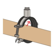 fischer scharnierende snelsluitende pijpbeugel FGRS Universal M8/M10 25-30-4