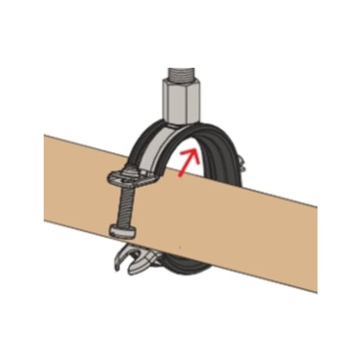 fischer scharnierende snelsluitende pijpbeugel FGRS Universal M8/M10 25-30