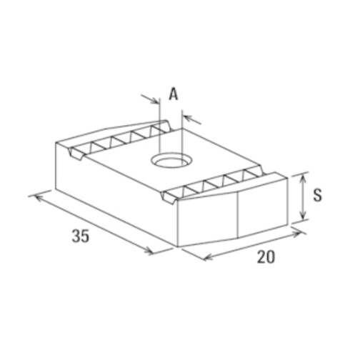 fischer Schiebemutter FCN 16 A4