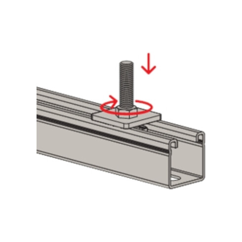 fischer Schiebemutter FCN Clix M M10 A4