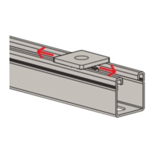 fischer schuifmoer met metalen plaat FCN Clix M 6