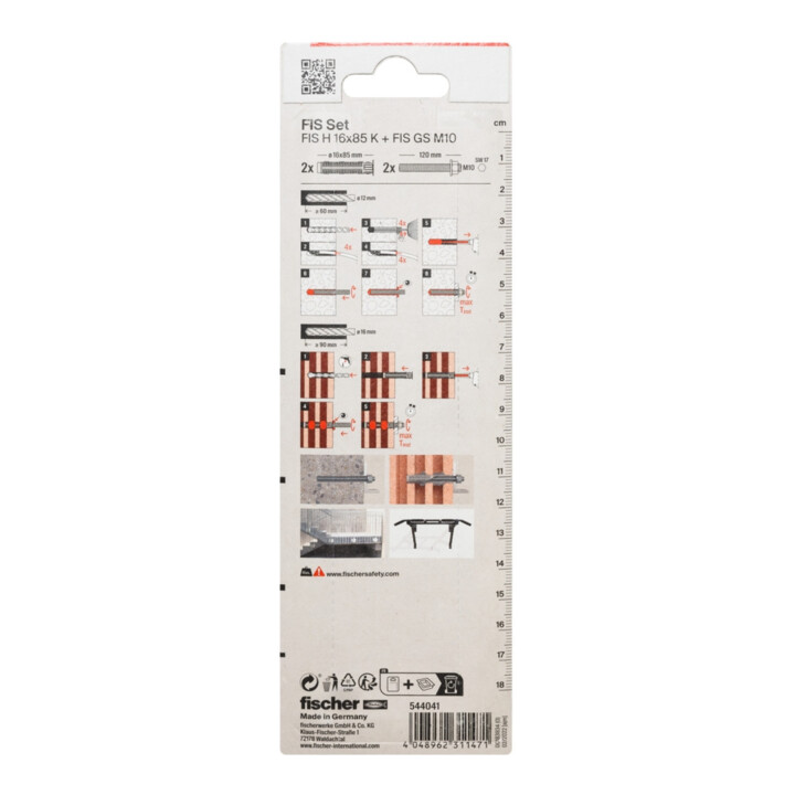 fischer Set d'accessoires d'injection M10 K