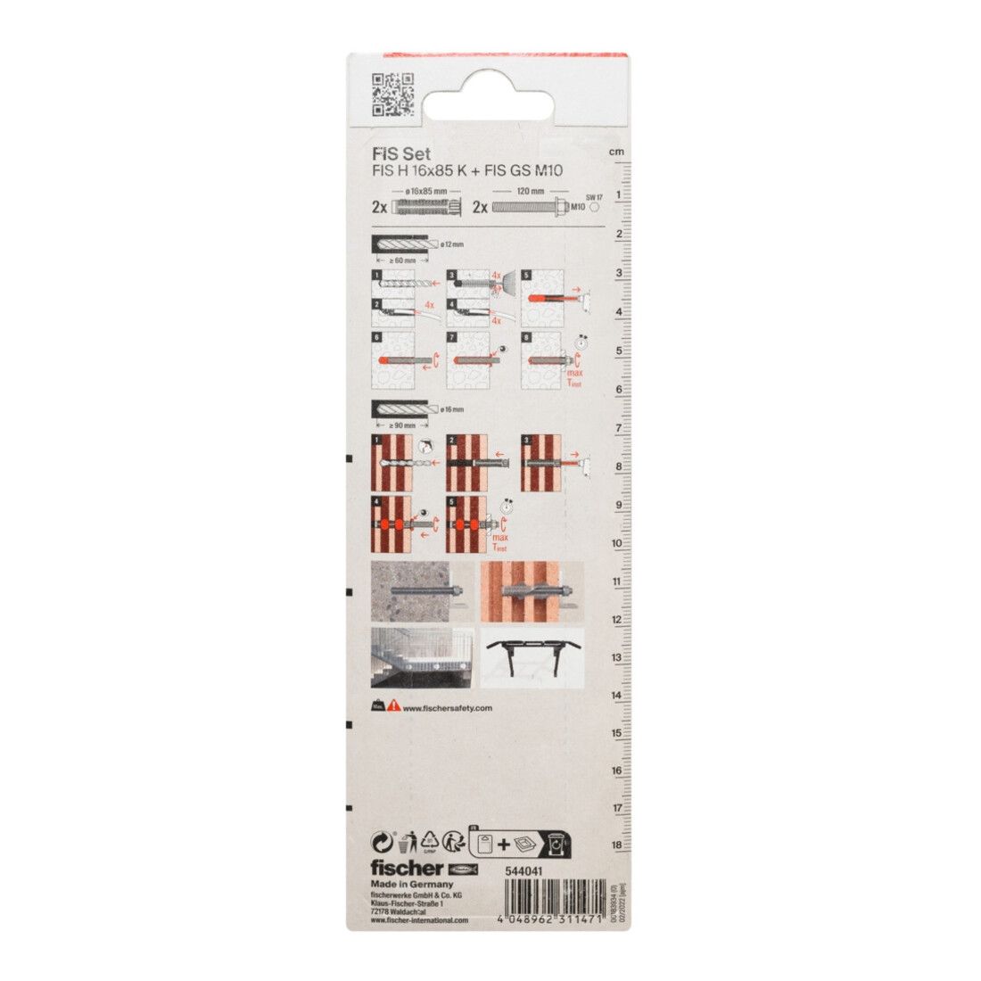 fischer Set d'accessoires d'injection M10 K