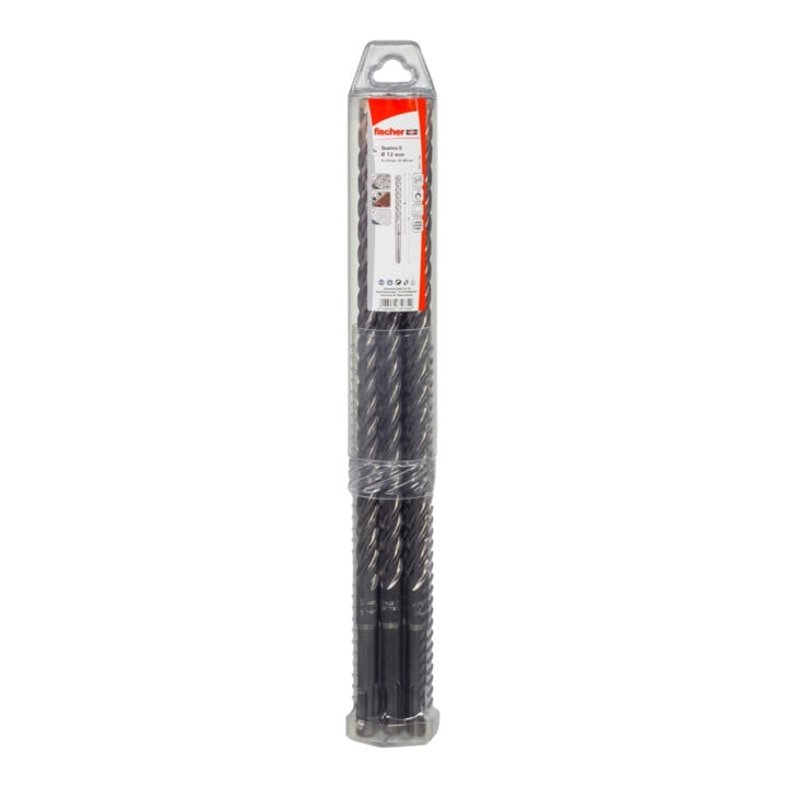 fischer Set de 10 forets béton SDS+ Quattric II 6/200/265 XP5