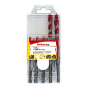 fischer Set de forets universels D-U Hex 5-12mm (5)