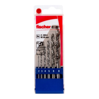 fischer Set HSS-G (2-8 mm) 6 pièces P