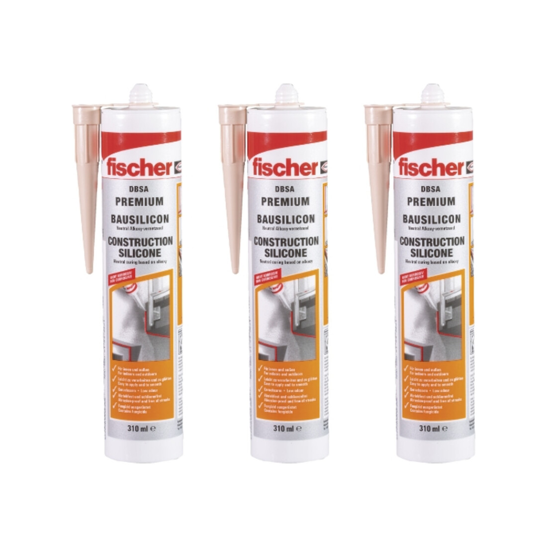 fischer Silicone de construction DBSA 310 gris béton (3)