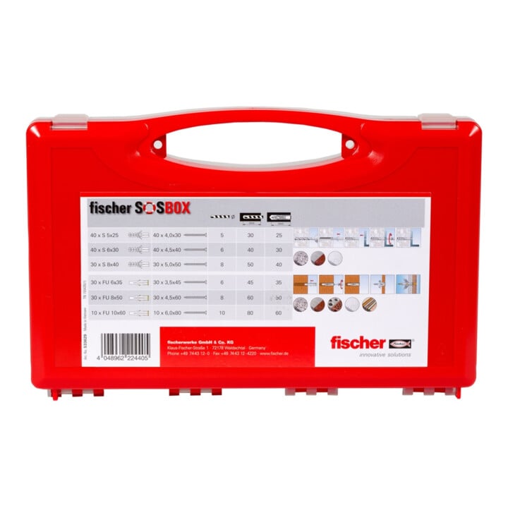 fischer SOS-Box plug S + FU + schroeven