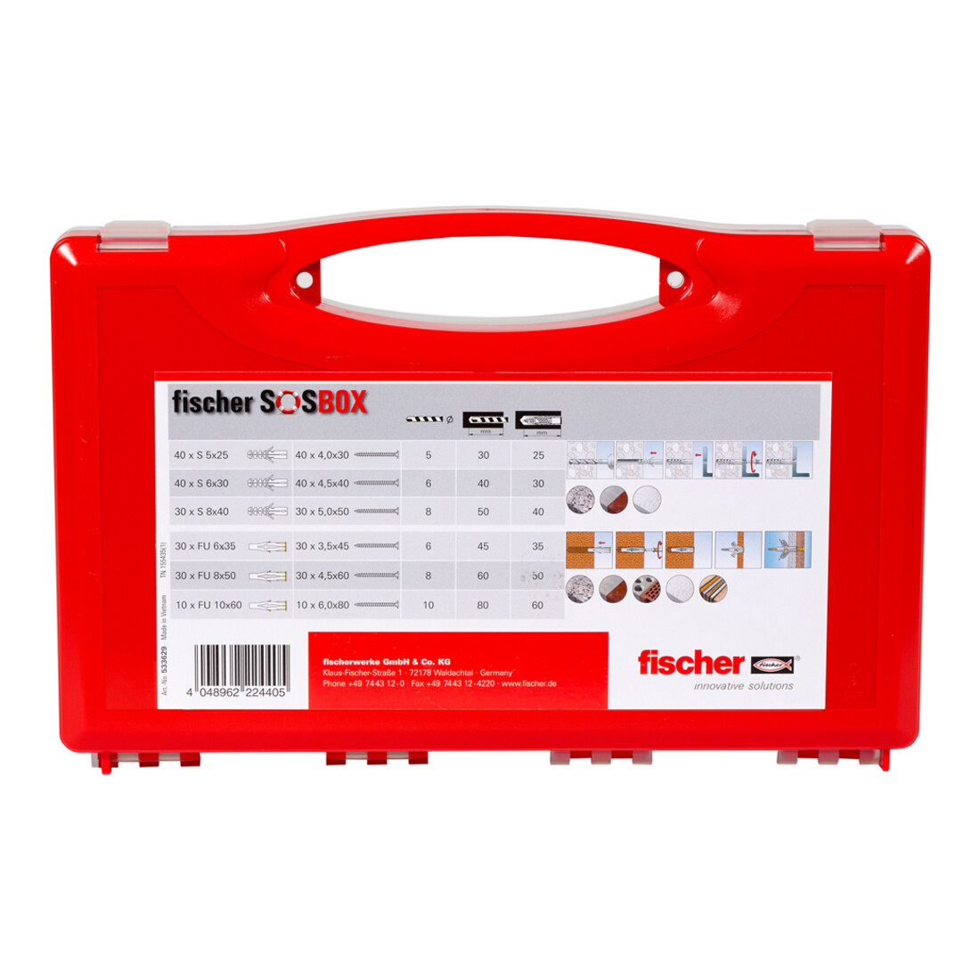 fischer SOSBOX S + FU + Schrauben
