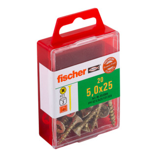 fischer Power-Fast 5,0x25 verzonken kop. gevz VG PZ