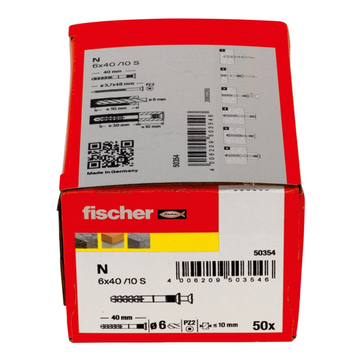 Fischer  spijkerplug N 6x40/10 S