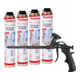 fischer Starterpaket aus vier 1K-Pistolenschaum PUP S 750 & Schaumpistole M4 Black-1