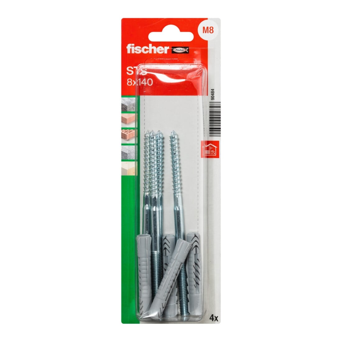 fischer Stockschraube STS 8 x 140 + UX K SB-SaMo