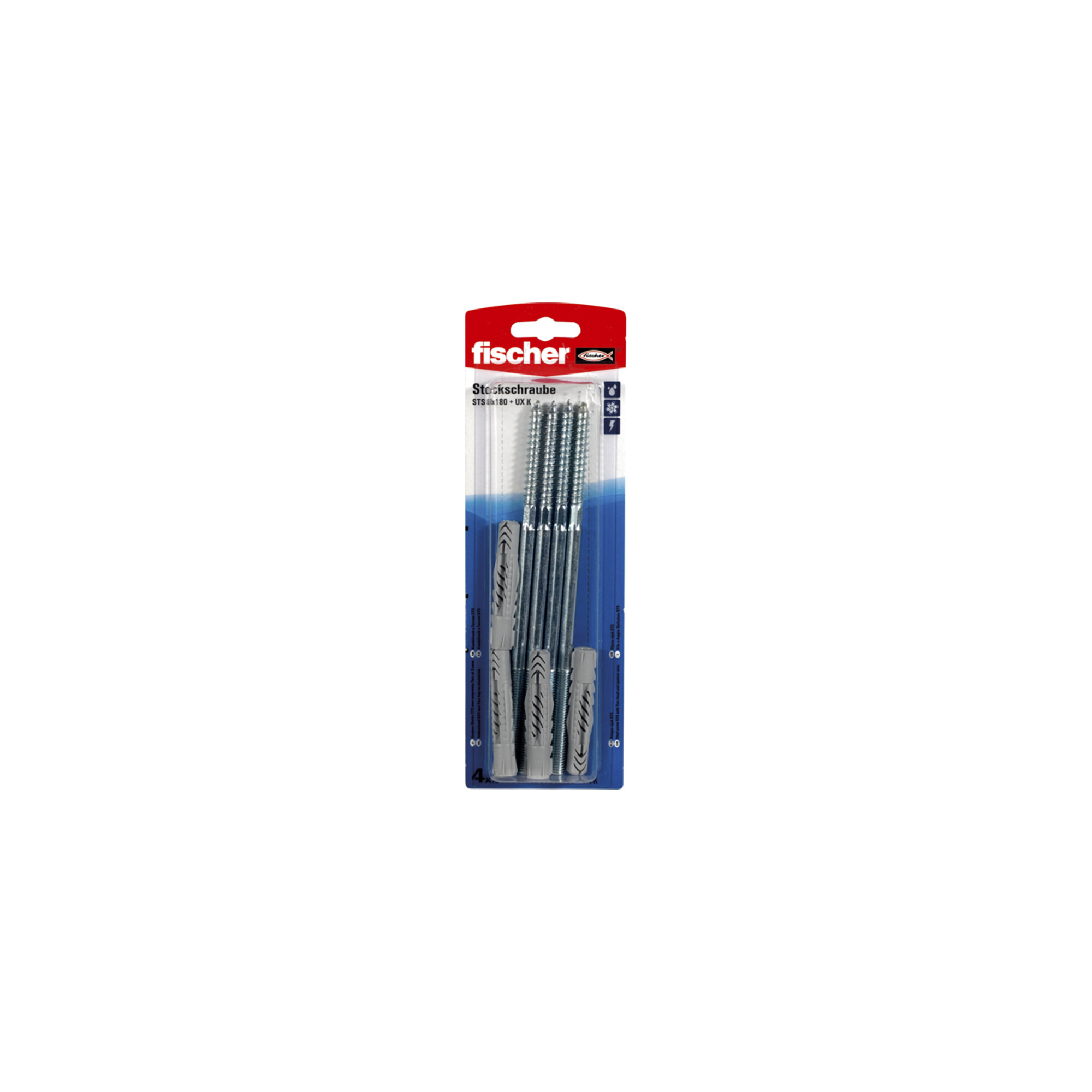fischer Stockschraube STS 8 x 180 + UX K SB-SaMo