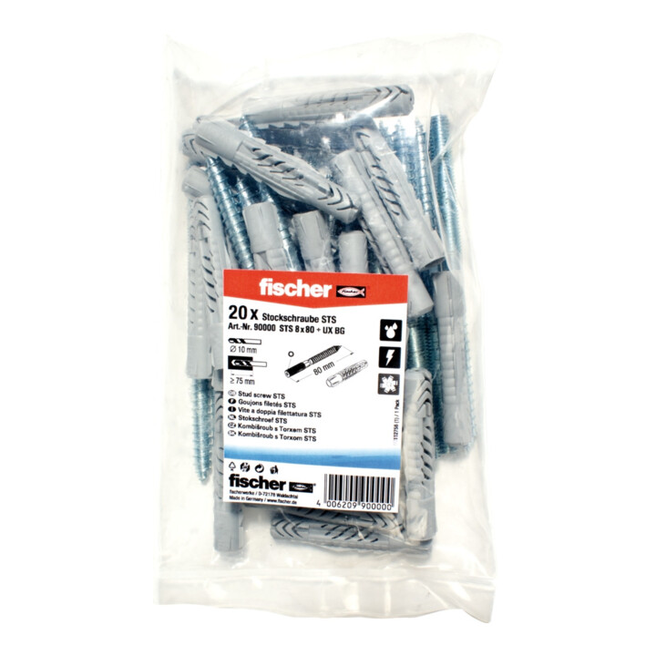 fischer Stockschraube STS 8 x 80 + UX BG SB-SaMo