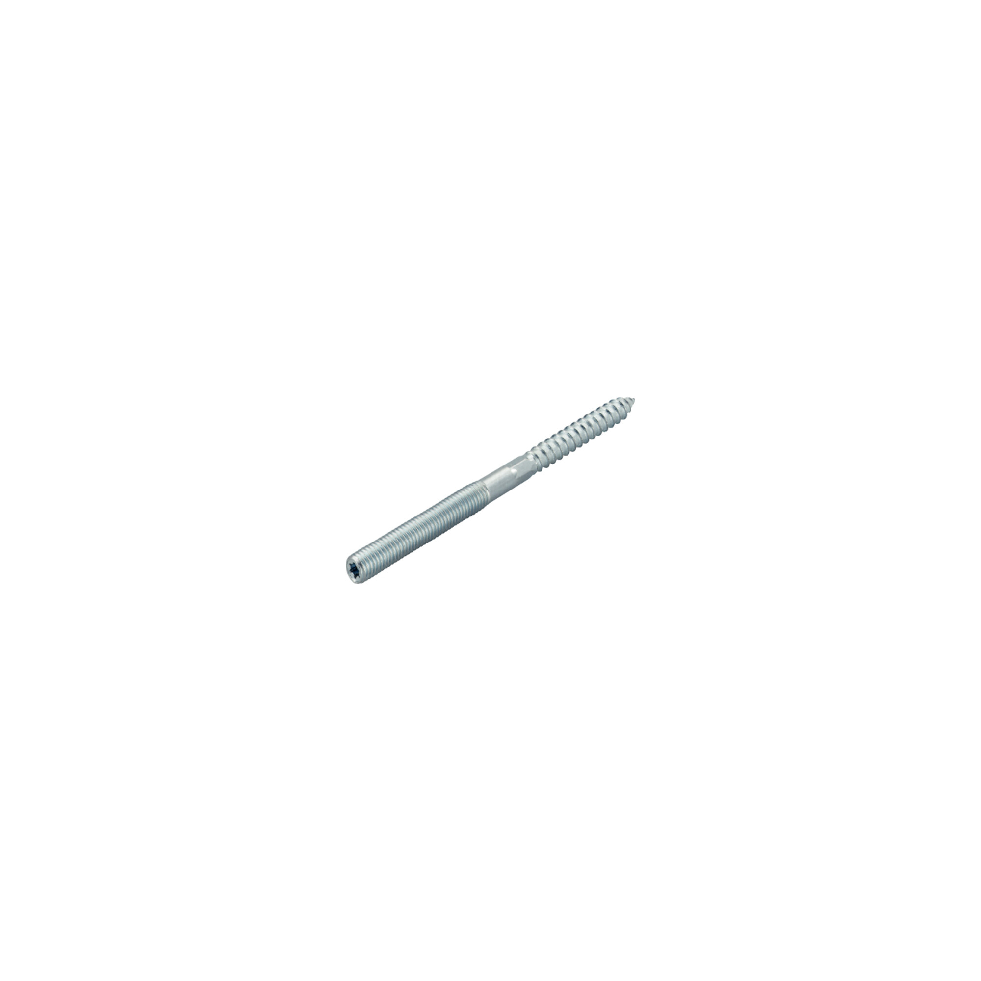 fischer STS T 10x100 Stockschraube für Befestigung von Rohrschellen mit Stockschraube aus verzinktem Stahl, Durchmesser 10mm, Länge 100mm, 77708