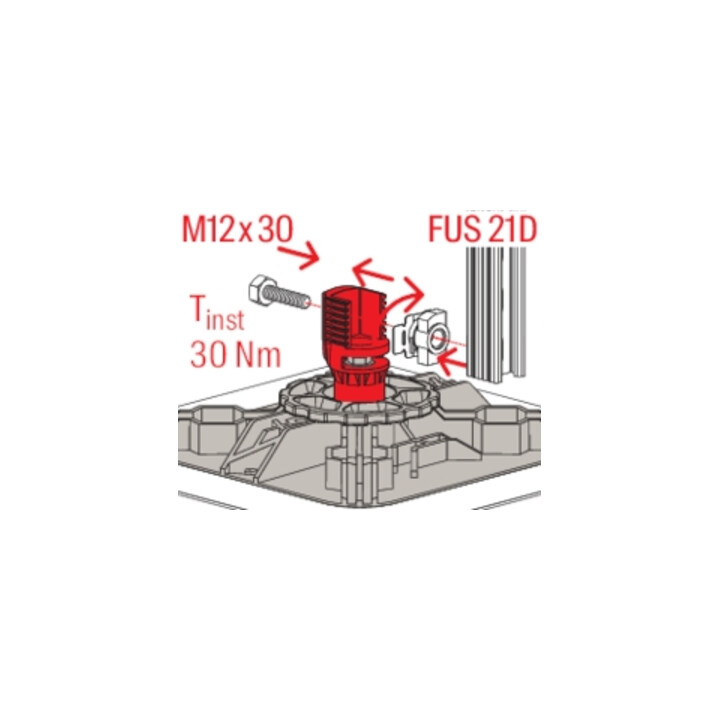 fischer Support toit plat standard FFRB