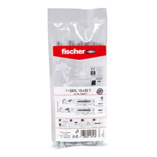 fischer Langschaftdübel SXRL mit Senkkopfschraube TX im Beutel 10 mm