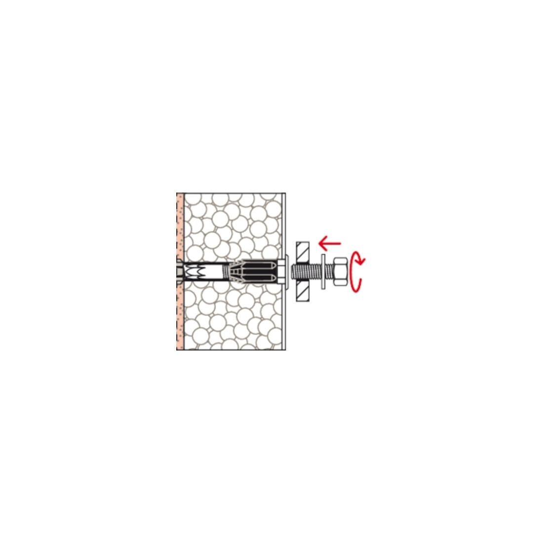 fischer Système de montage décalé TherMax 8/160 M6