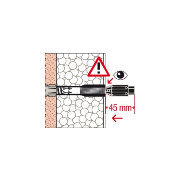 fischer Système de montage décalé TherMax 8/160 M6