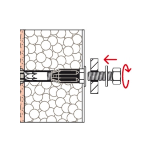 fischer Système de montage décalé TherMax 8/160 M6