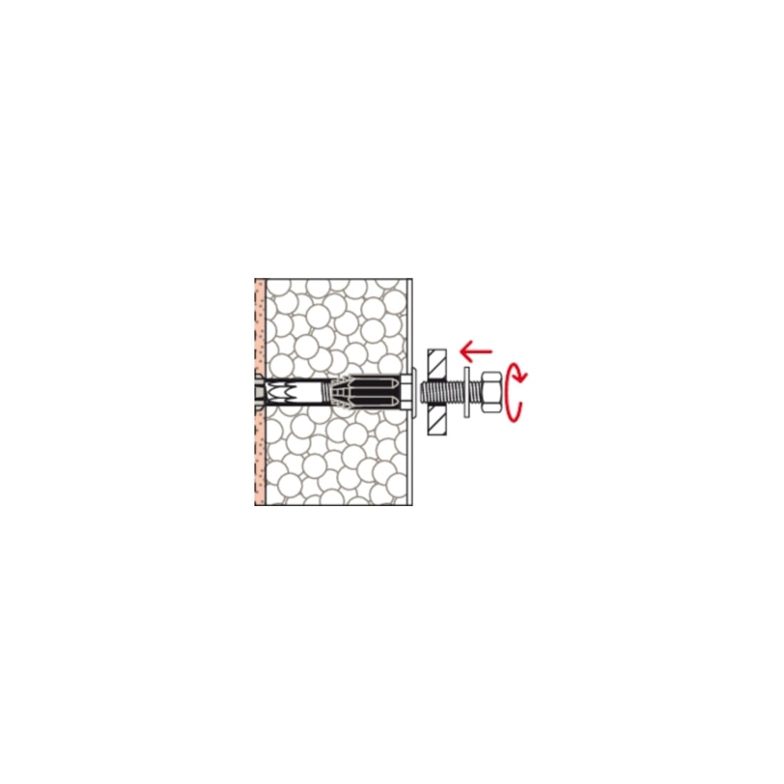 fischer Système de montage décalé TherMax 8/160 M6