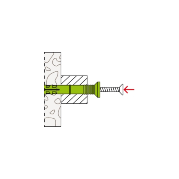 fischer Tampons à clouer N GREEN 6x40/10 S (45)